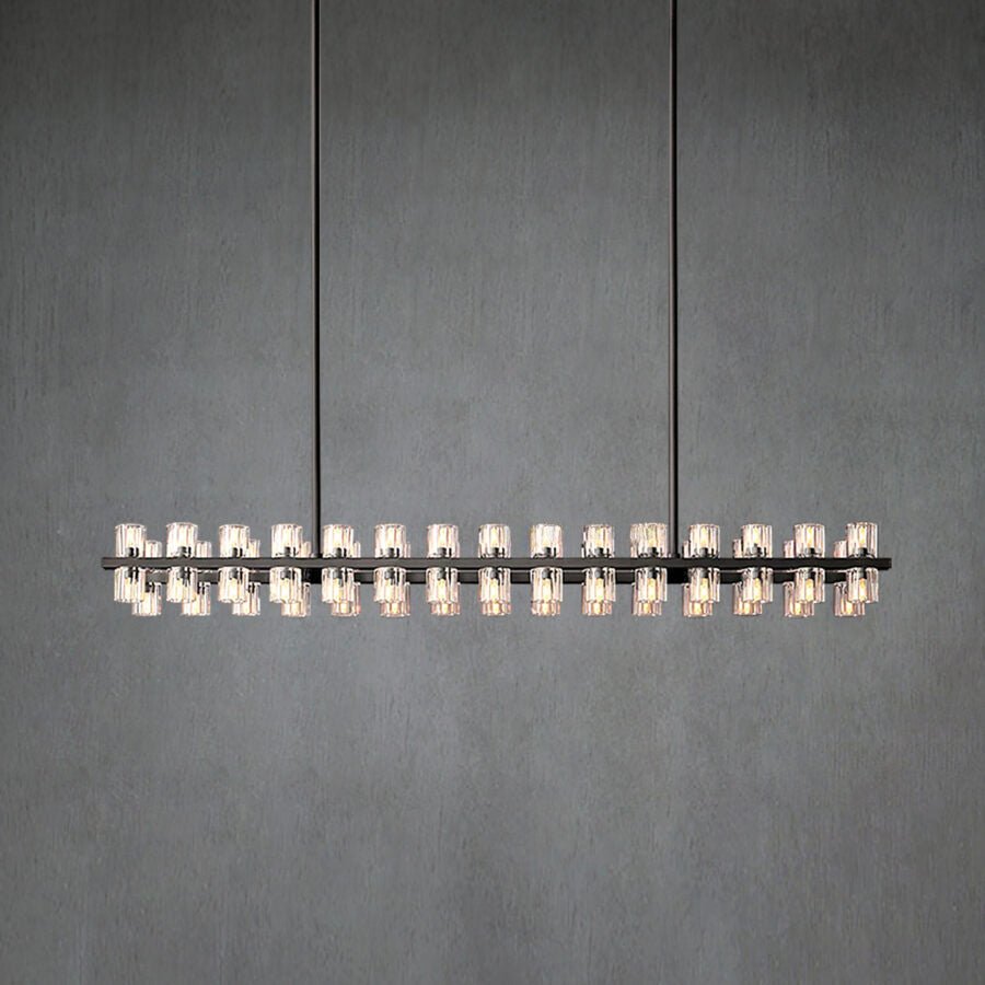 Arcachon Crystal Rectangular Chandelier 48" 54" 72"-Nobipets
