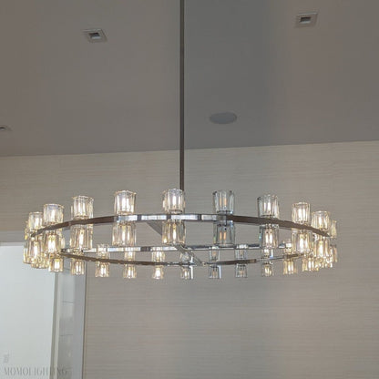 Arcachon Crystal Round Chandelier 36"-Nobipets