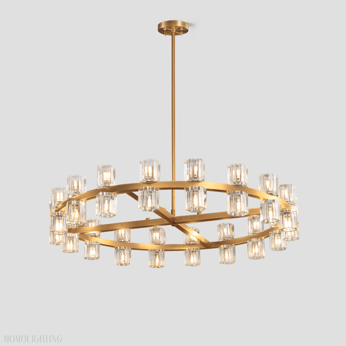 Arcachon Crystal Round Chandelier 36"-Nobipets