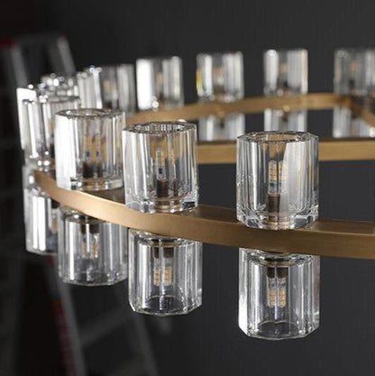 Arcachon Crystal Round Chandelier 36"-Nobipets