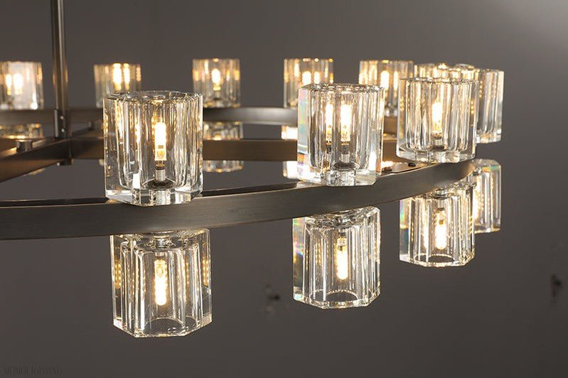 Arcachon Crystal Round Chandelier 36"-Nobipets