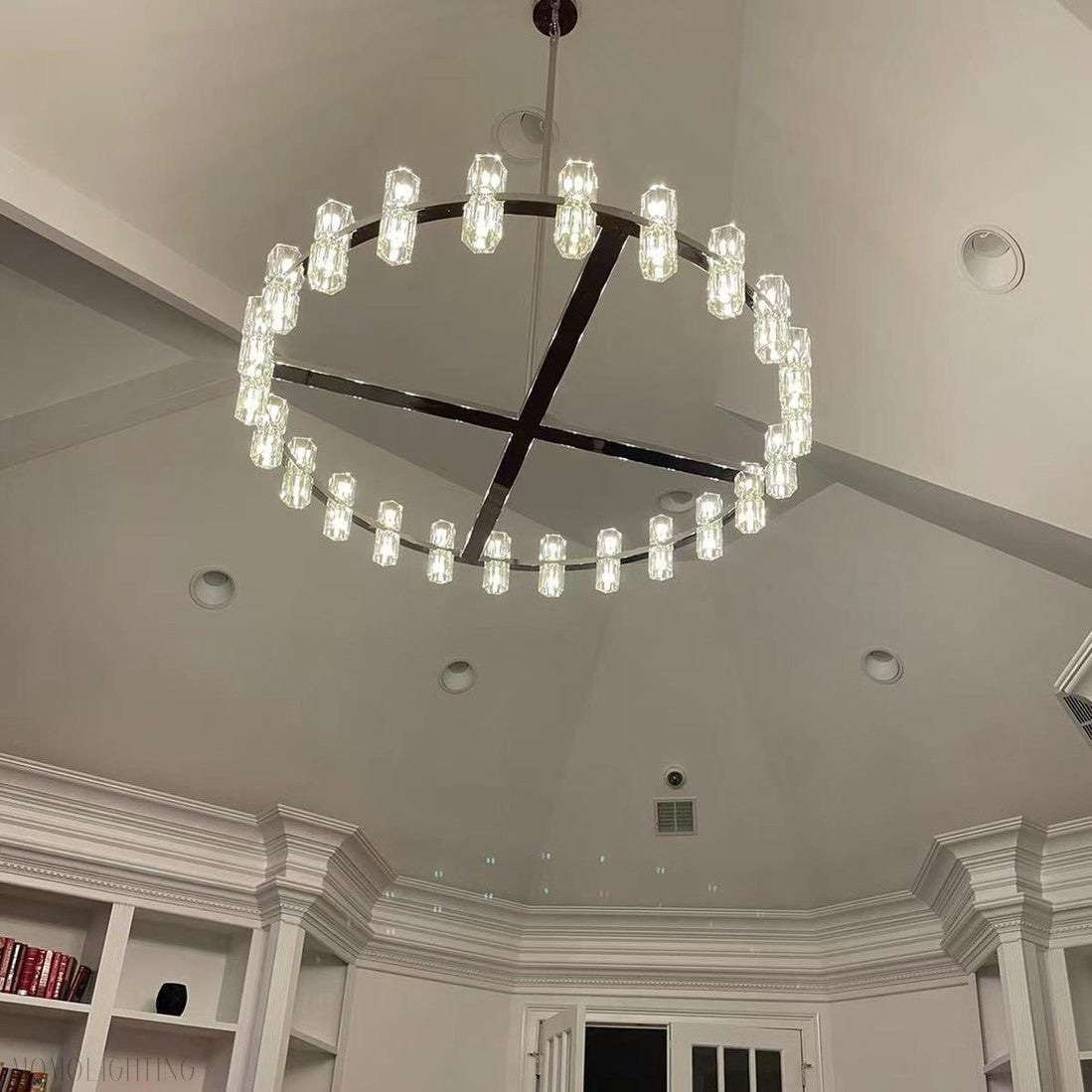 Arcachon Crystal Round Chandelier 36"-Nobipets