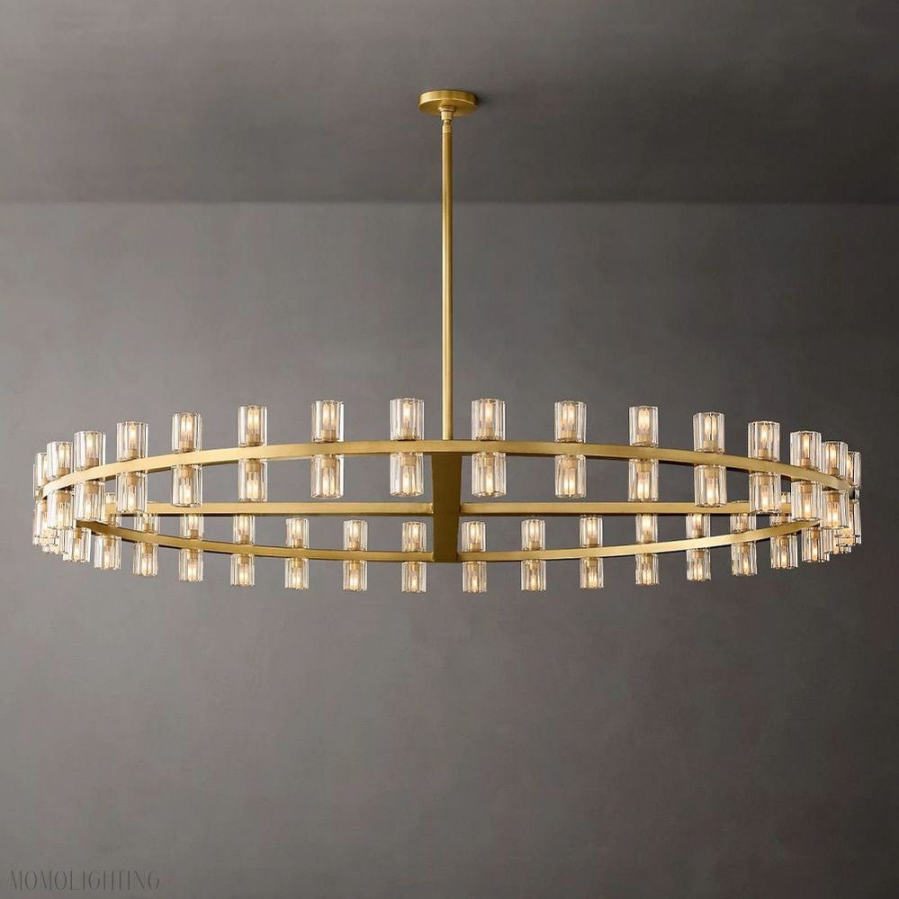 Arcachon Round Crystal Chandelier-Nobipets