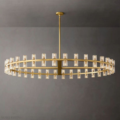 Arcachon Round Crystal Chandelier-Nobipets