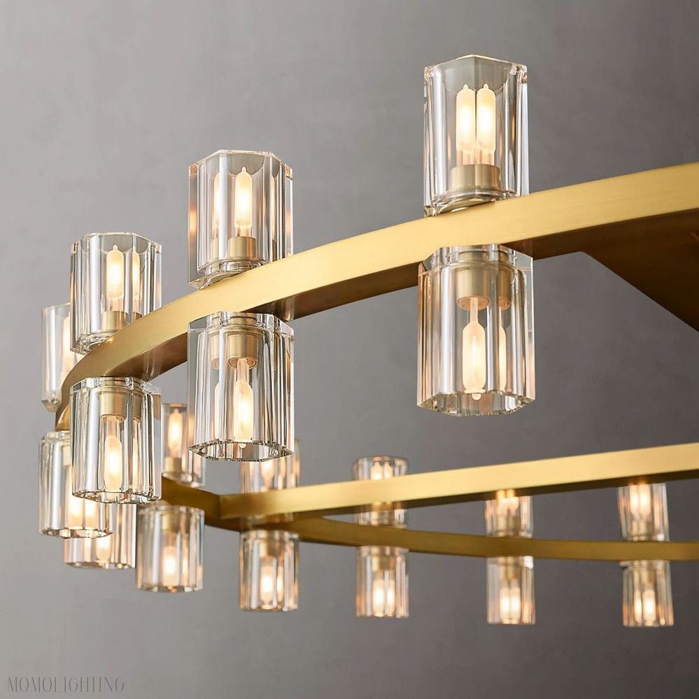 Arcachon Round Crystal Chandelier-Nobipets