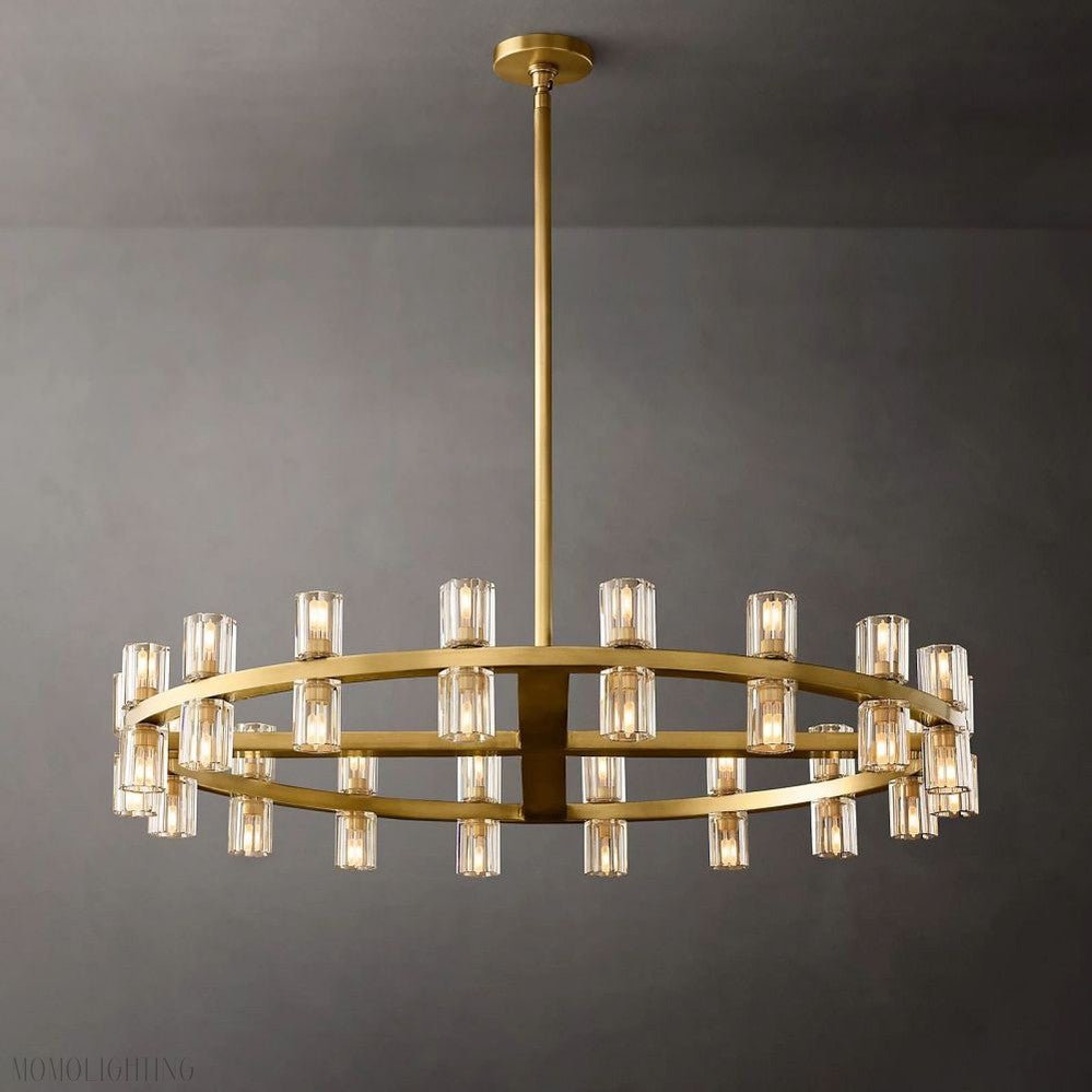 Arcachon Round Crystal Chandelier-Nobipets