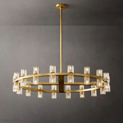 Arcachon Round Crystal Chandelier-Nobipets