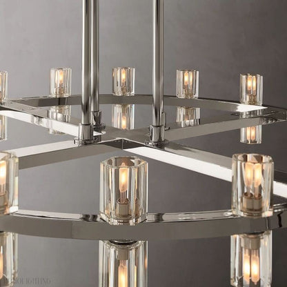 Arcachon Round Crystal Chandelier-Nobipets
