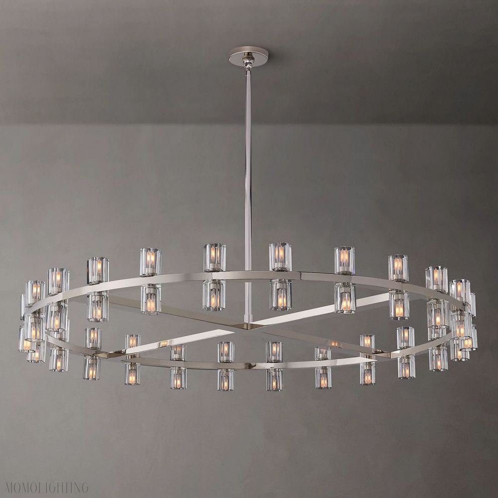 Arcachon Round Crystal Chandelier-Nobipets
