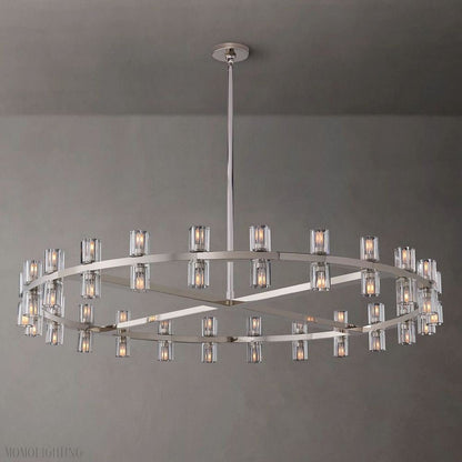 Arcachon Round Crystal Chandelier-Nobipets