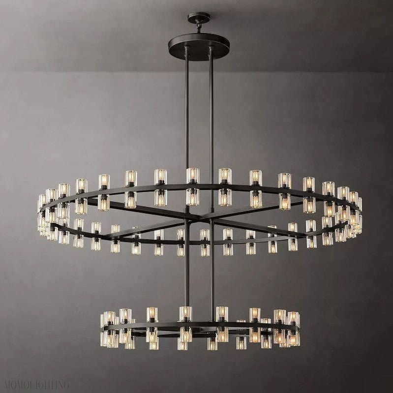 Arcachon Round Crystal Chandelier-Nobipets
