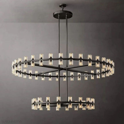 Arcachon Round Crystal Chandelier-Nobipets
