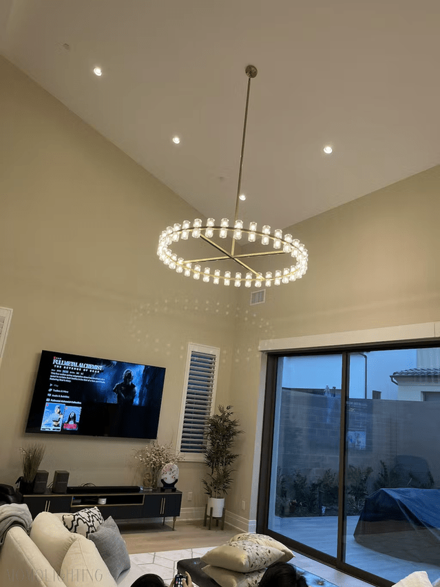 Arcachon Round Crystal Chandelier-Nobipets