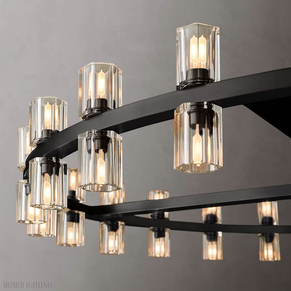 Arcachon Round Crystal Chandelier-Nobipets