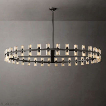 Arcachon Round Crystal Chandelier-Nobipets