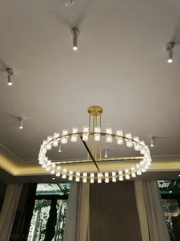 Arcachon Round Crystal Chandelier-Nobipets