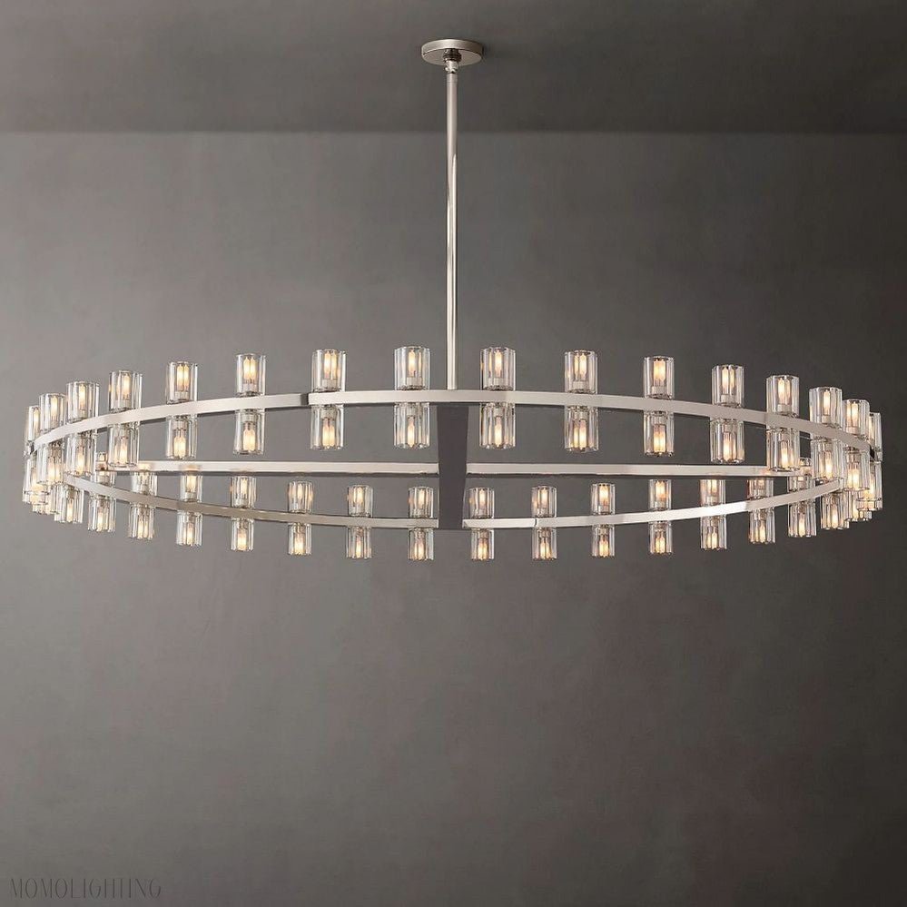 Arcachon Round Crystal Chandelier-Nobipets