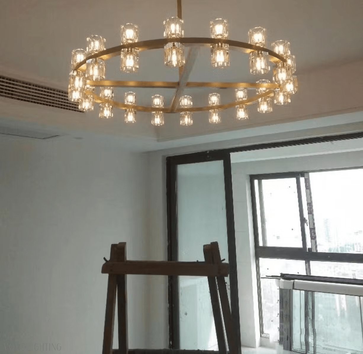 Arcachon Round Crystal Chandelier-Nobipets