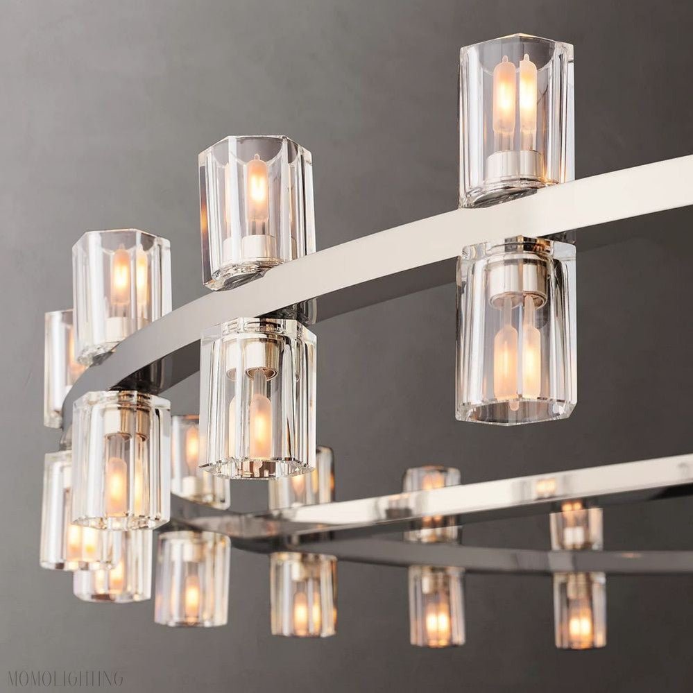 Arcachon Round Crystal Chandelier-Nobipets