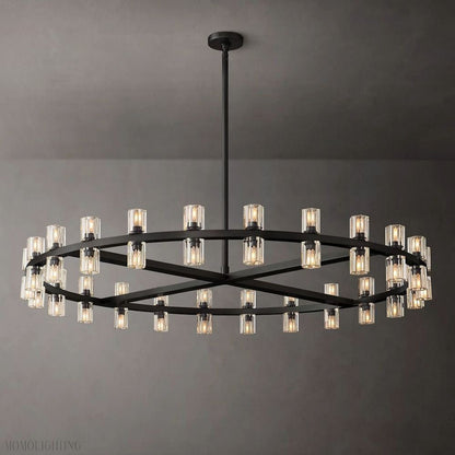 Arcachon Round Crystal Chandelier-Nobipets