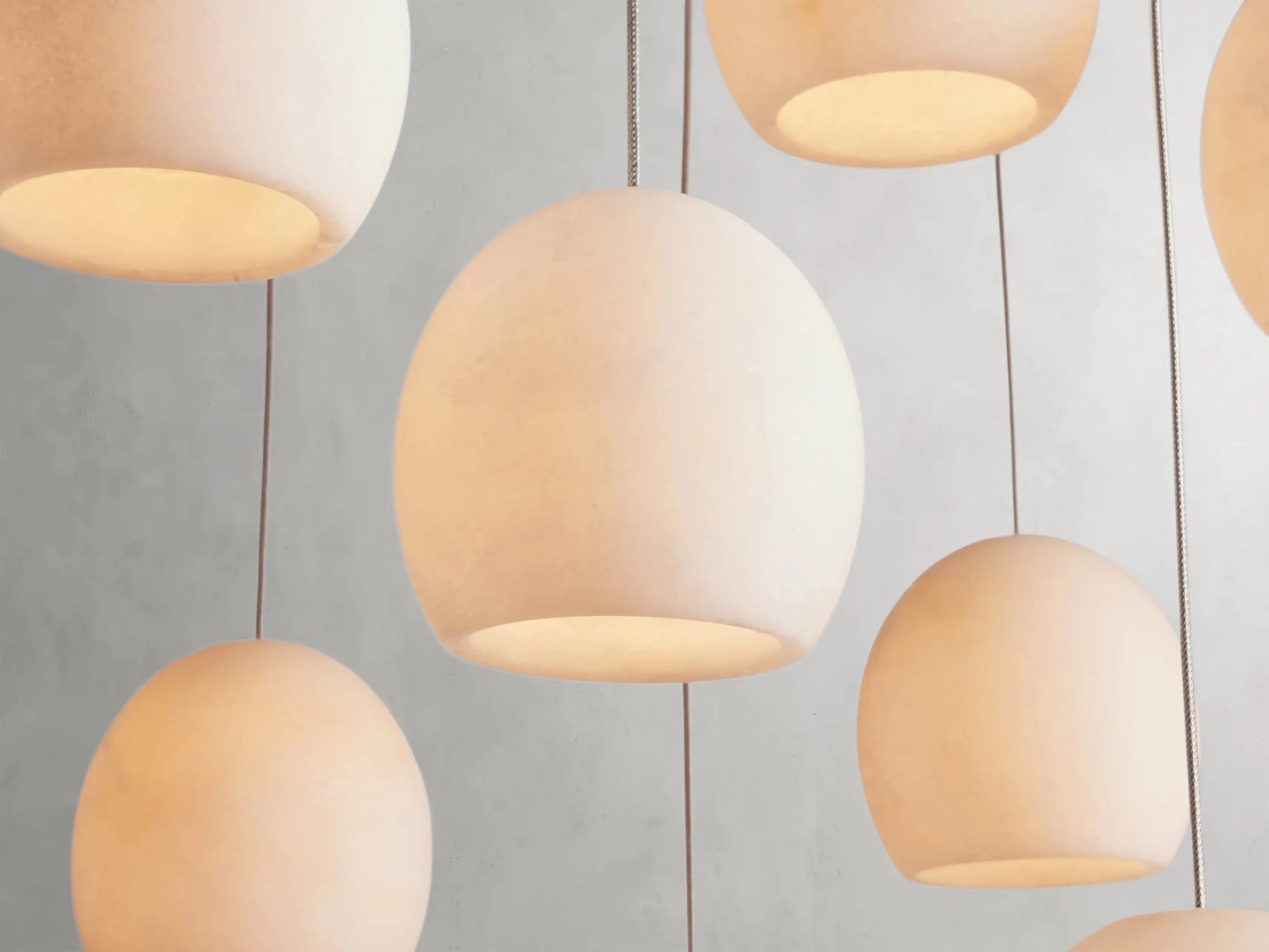 Arica Alabaster Modern Rectangular Chandelier-Nobipets