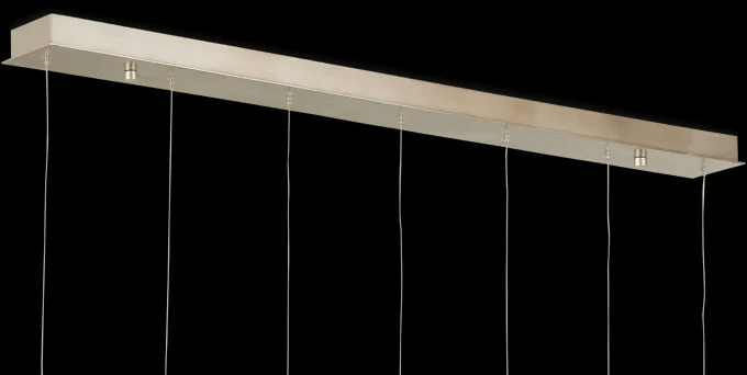 Arica Alabaster Modern Rectangular Chandelier-Nobipets