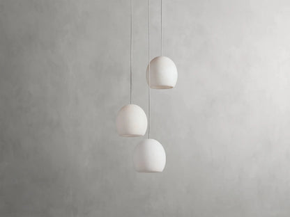 Arica Alabaster Modern Round Chandelier-Nobipets