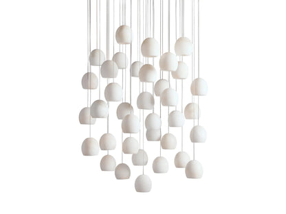 Arica Alabaster Modern Round Chandelier-Nobipets