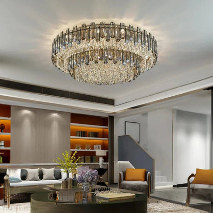 Arina Luxury Round Crystal Chandelier 31"-Nobipets