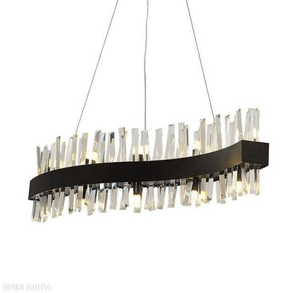 Arsenio Wave Crystal Chandelier-Nobipets