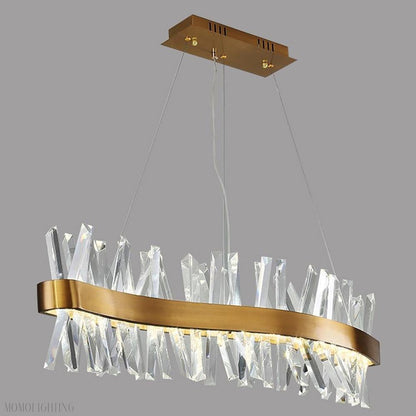 Arsenio Wave Crystal Chandelier-Nobipets