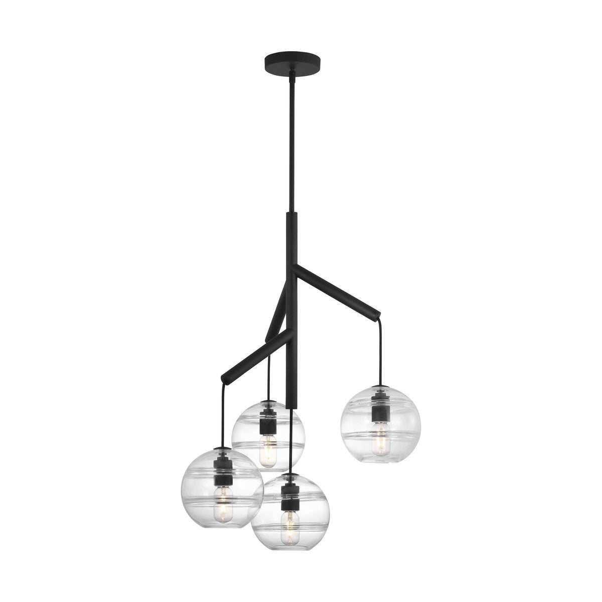 Art Glass Ball Sedona Chandelier-Nobipets