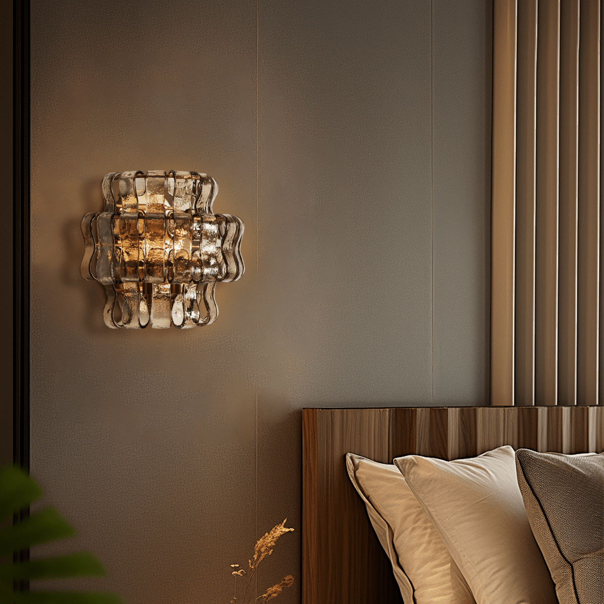 Art Glass Ghiaccio Wall Sconce