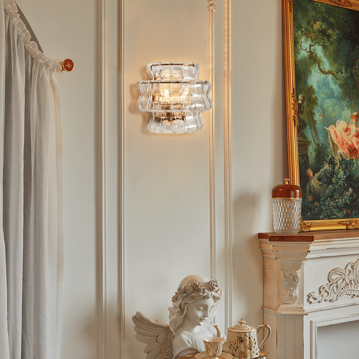 Art Glass Ghiaccio Wall Sconce
