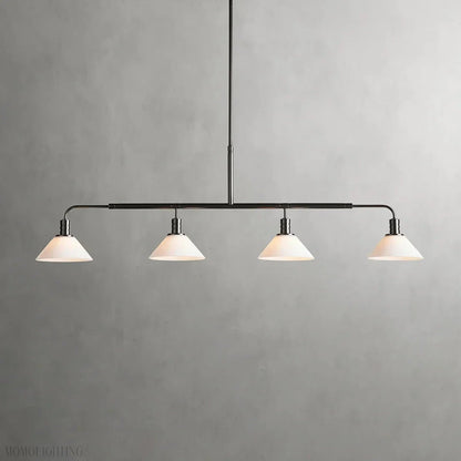 Art Glass Therona Linear Chandelier-Nobipets