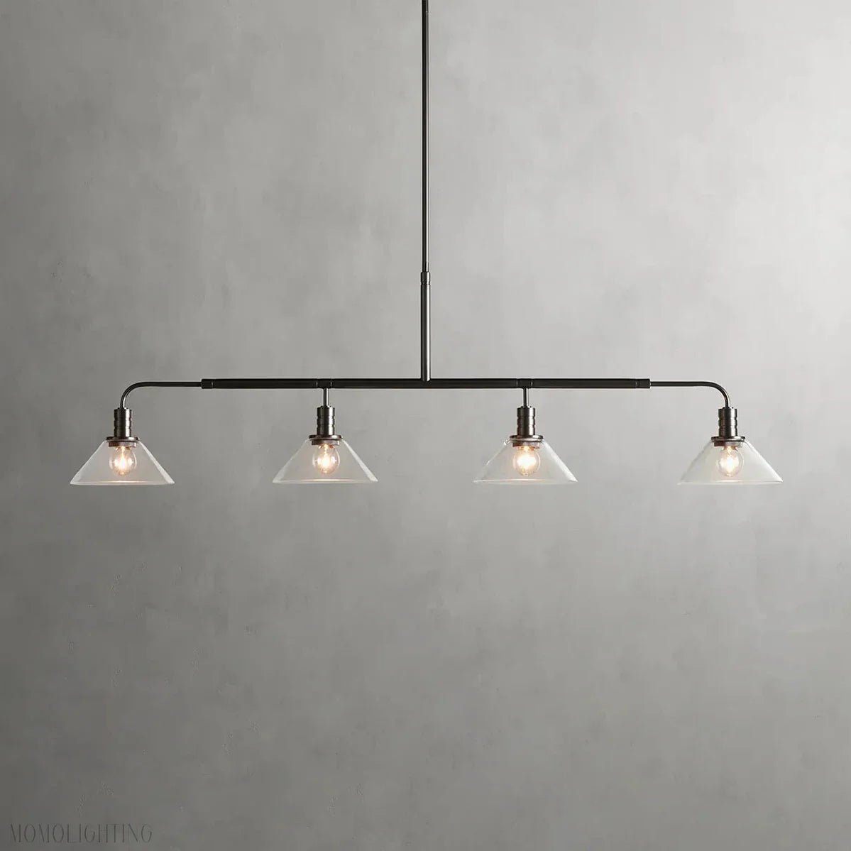 Art Glass Therona Linear Chandelier-Nobipets