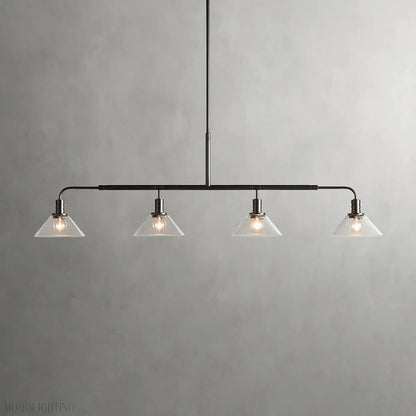 Art Glass Therona Linear Chandelier-Nobipets