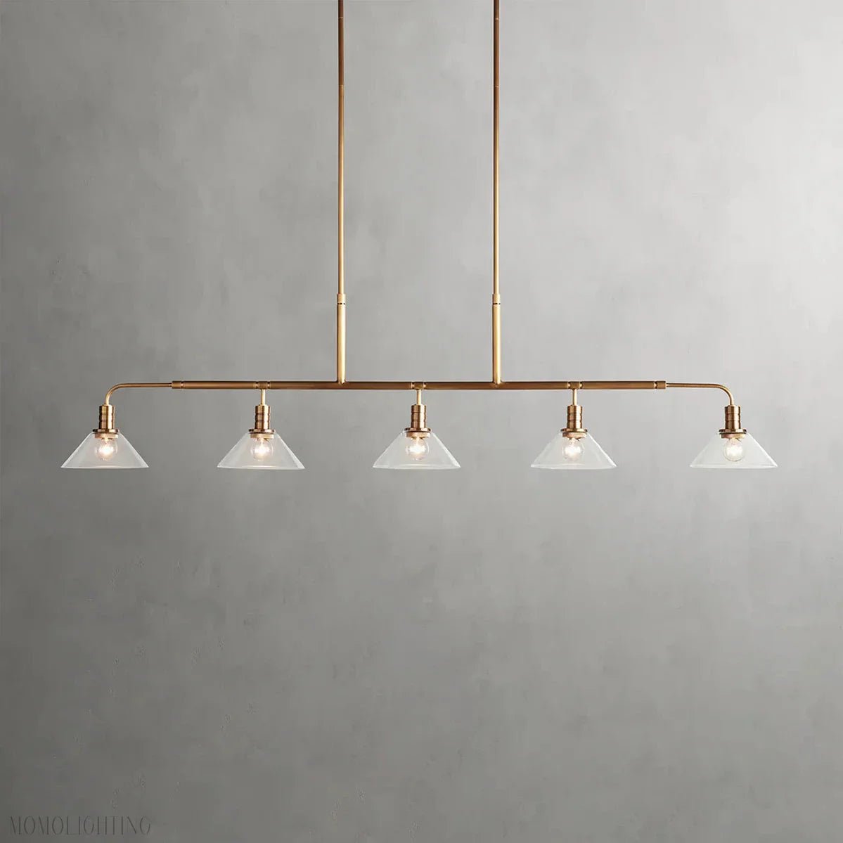 Art Glass Therona Linear Chandelier-Nobipets