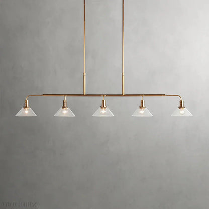 Art Glass Therona Linear Chandelier-Nobipets