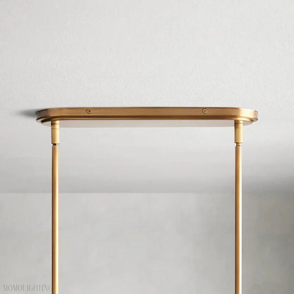 Art Glass Therona Linear Chandelier-Nobipets