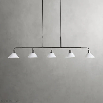 Art Glass Therona Linear Chandelier-Nobipets