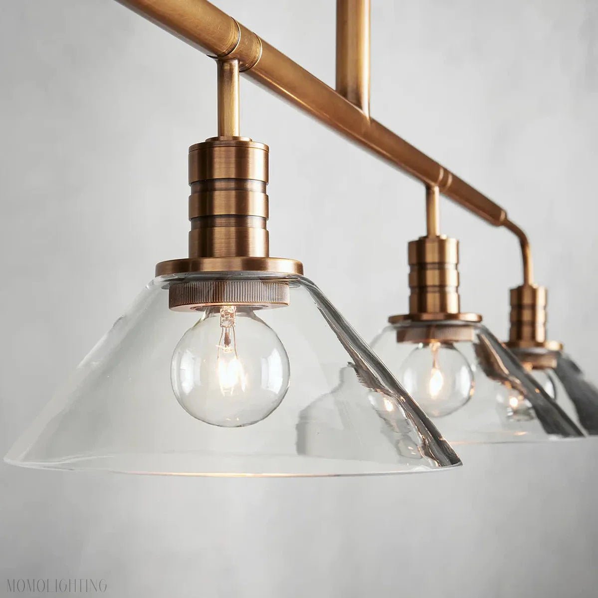 Art Glass Therona Linear Chandelier-Nobipets
