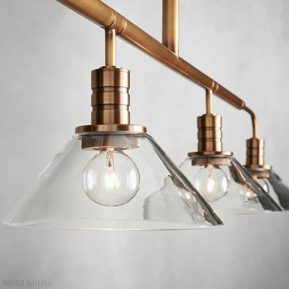 Art Glass Therona Linear Chandelier-Nobipets
