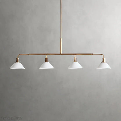 Art Glass Therona Linear Chandelier-Nobipets