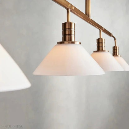Art Glass Therona Linear Chandelier-Nobipets