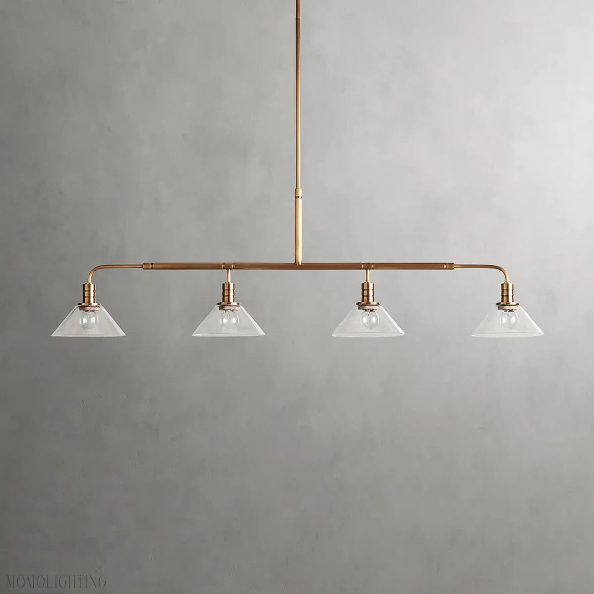 Art Glass Therona Linear Chandelier-Nobipets