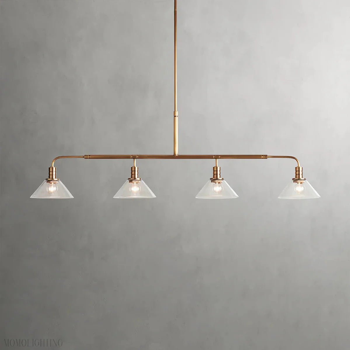 Art Glass Therona Linear Chandelier-Nobipets