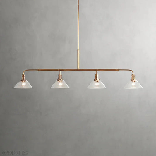 Art Glass Therona Linear Chandelier-Nobipets
