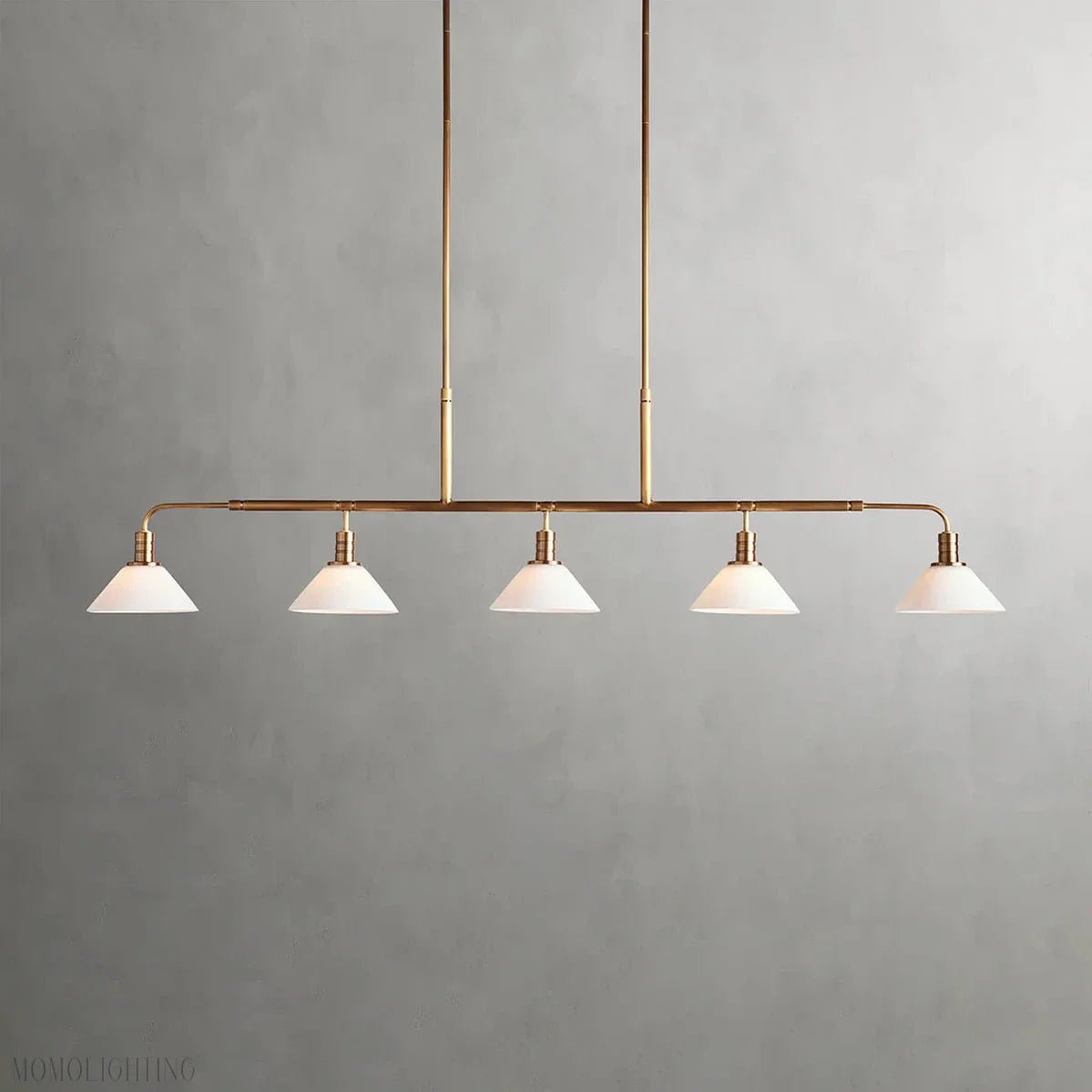 Art Glass Therona Linear Chandelier-Nobipets