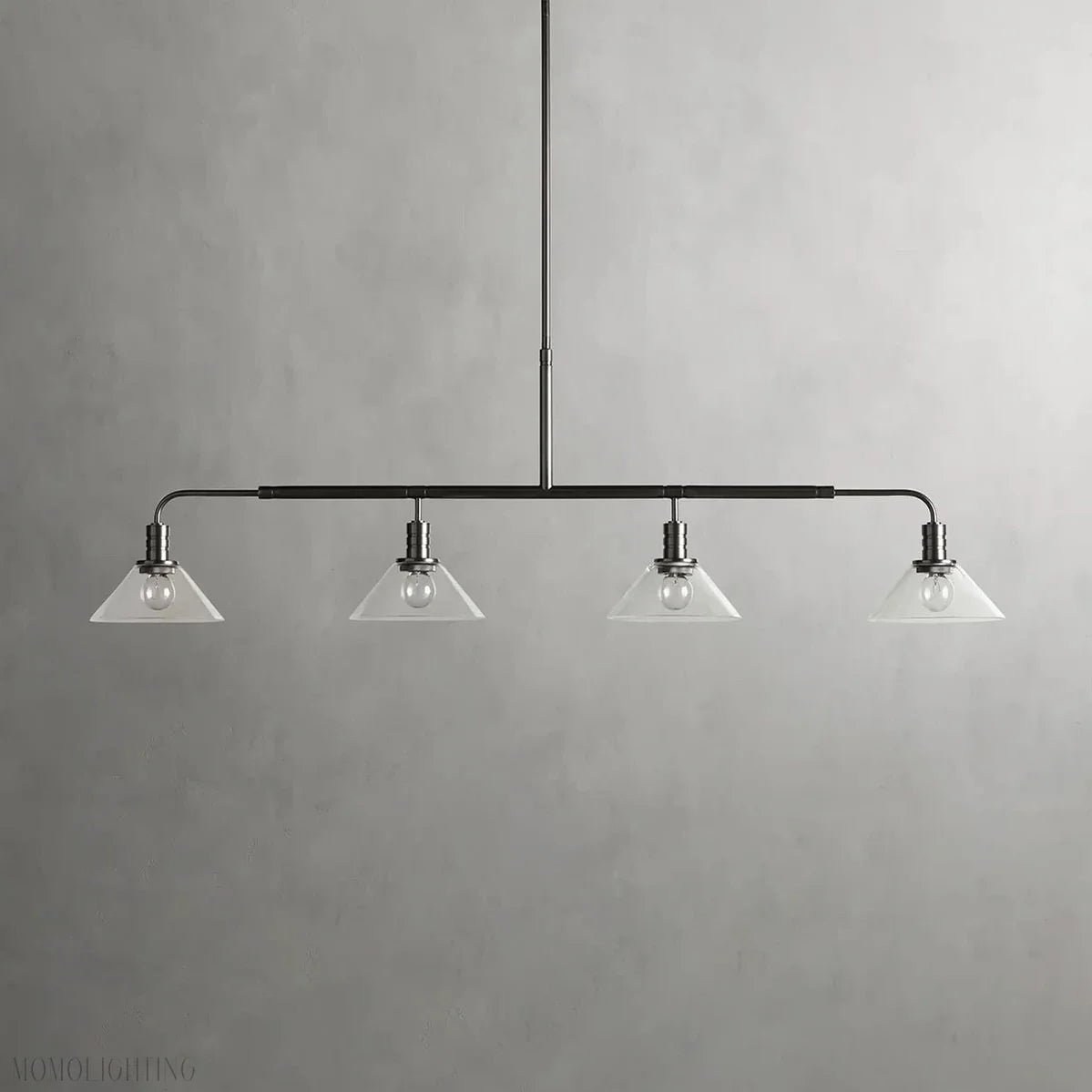 Art Glass Therona Linear Chandelier-Nobipets